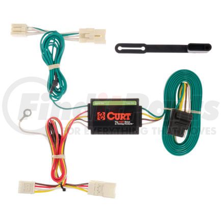 56157 by CURT MANUFACTURING - Custom Wiring Harness; 4-Way Flat Output; Select Kia Rio Sedan