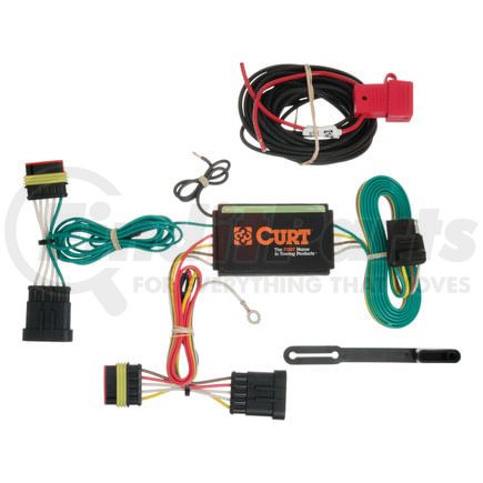 56174 by CURT MANUFACTURING - Custom Wiring Harness; 4-Way Flat Output; Select Fiat 500