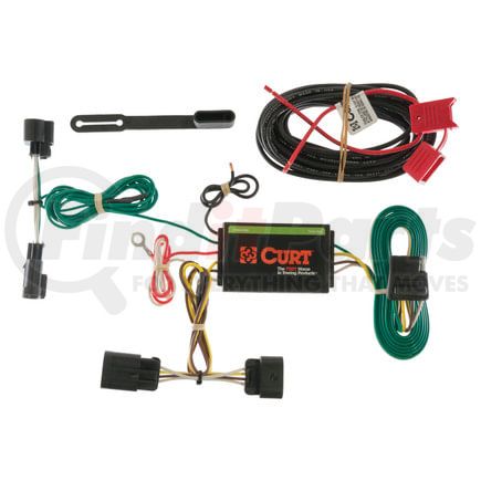 56180 by CURT MANUFACTURING - Custom Wiring Harness; 4-Way Flat Output; Select Cadillac ATS