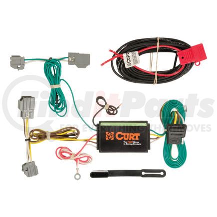 56188 by CURT MANUFACTURING - Custom Wiring Harness; 4-Way Flat Output; Select Chevrolet Impala