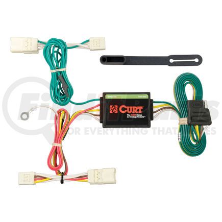 56223 by CURT MANUFACTURING - Custom Wiring Harness; 4-Way Flat Output; Select Mitsubishi Mirage; G4