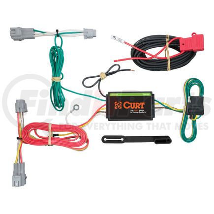 56243 by CURT MANUFACTURING - Custom Wiring Harness; 4-Way Flat Output; Select Subaru Crosstrek; XV Hybrid