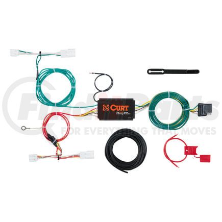 56268 by CURT MANUFACTURING - Custom Wiring Harness; 4-Way Flat Output; Select Lexus NX200t; NX300h