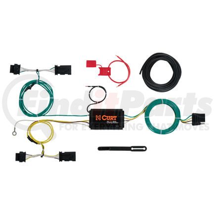 56274 by CURT MANUFACTURING - Custom Wiring Harness; 4-Way Flat Output; Select Jeep Renegade