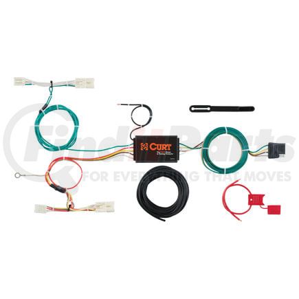 56283 by CURT MANUFACTURING - Custom Wiring Harness; 4-Way Flat Output; Select Hyundai Elantra Sedan Limited