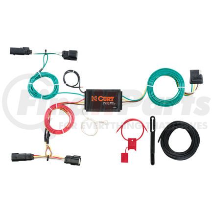 56292 by CURT MANUFACTURING - Custom Wiring Harness; 4-Way Flat Output; Select Ford Edge Titanium