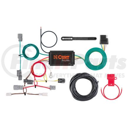 56301 by CURT MANUFACTURING - Custom Wiring Harness; 4-Way Flat Output; Select Honda Accord Coupe