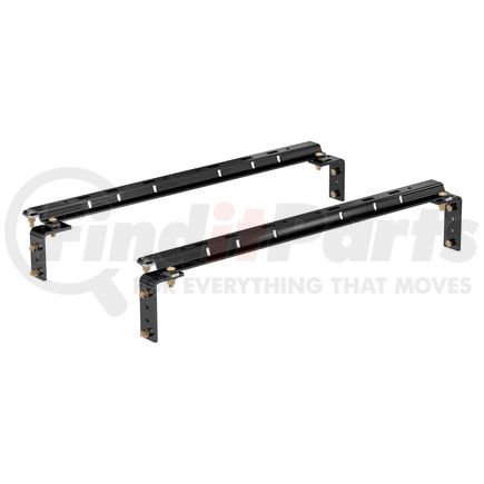 16100 by CURT MANUFACTURING - Universal 5th Wheel Base Rails; 25K (Gloss Black)