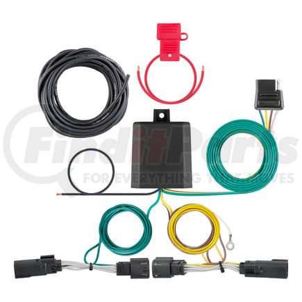 56343 by CURT MANUFACTURING - Custom Wiring Harness; 4-Way Flat Output; Select Ford Flex