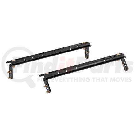 16150 by CURT MANUFACTURING - Universal 5th Wheel Base Rails; 25K (4-Bolt Mount; Gloss Black)