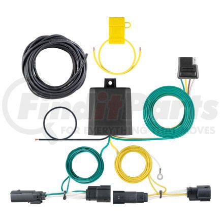 56351 by CURT MANUFACTURING - Custom Wiring Harness; 4-Way Flat Output; Select Ford Fusion