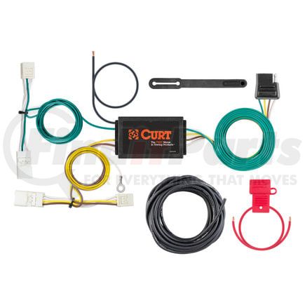 56381 by CURT MANUFACTURING - Custom Wiring Harness; 4-Way Flat Output; Select Hyundai Ioniq