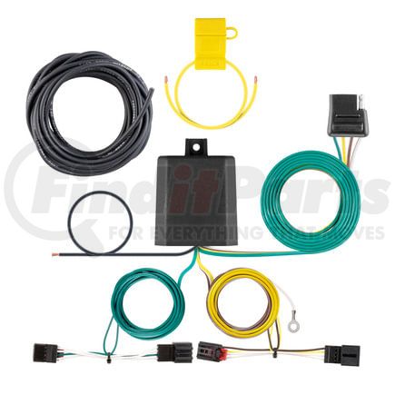 56391 by CURT MANUFACTURING - Custom Wiring Harness; 4-Way Flat Output; Select Volkswagen Golf Alltrack