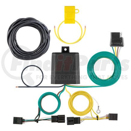 56422 by CURT MANUFACTURING - Custom Wiring Harness; 4-Way Flat Output; Select Volkswagen Tiguan