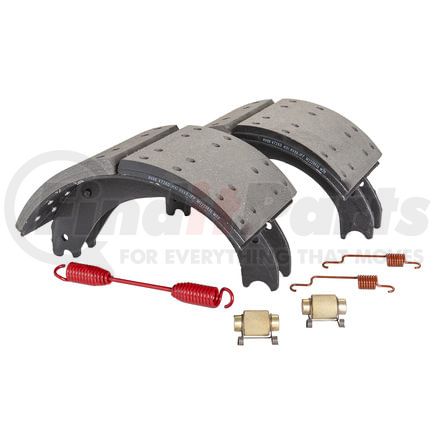 HV884726ES2G by HALDEX - Drum Brake Shoe Kit - Remanufactured, Rear, Relined, 2 Brake Shoes, with Hardware, FMSI 4726, for Eaton "ESII" Applications