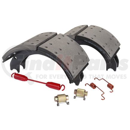 HV884726ES2J by HALDEX - Drum Brake Shoe Kit - Rear, New, 2 Brake Shoes, with Hardware, FMSI 4726