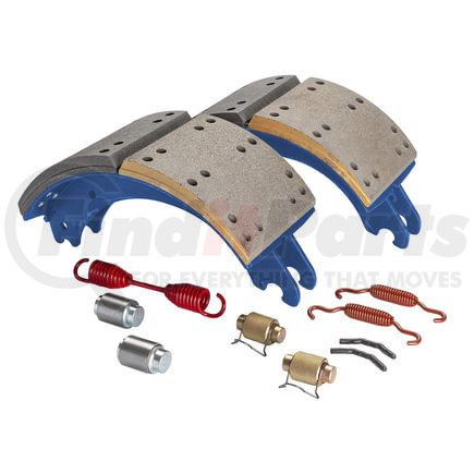 GC4707QJ by HALDEX - Drum Brake Shoe Kit - Rear, New, 2 Brake Shoes, with Hardware, for Meritor "Q" Plus Applications