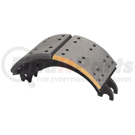 GC4515X3R by HALDEX - Drum Brake Shoe and Lining Assembly - Rear, without Hardware, for use with Fruehauf "XEM3"