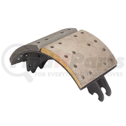 GC4711QR by HALDEX - Drum Brake Shoe and Lining Assembly - Rear, without Hardware, for use with Meritor "Q" Plus