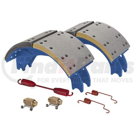 GC4709ES2J by HALDEX - Drum Brake Shoe Kit - Rear, New, 2 Brake Shoes, with Hardware, for Eaton "ESII" Applications