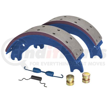 GD1443EJ by HALDEX - Drum Brake Shoe Kit - Rear, New, 2 Brake Shoes, with Hardware, for Eaton "ES" Applications