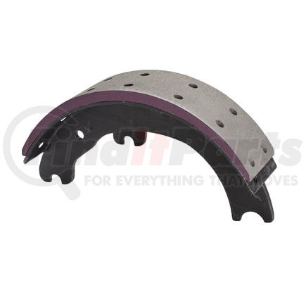 GD1443ER by HALDEX - Drum Brake Shoe and Lining Assembly - Rear, without Hardware, for use with Eaton "ES"