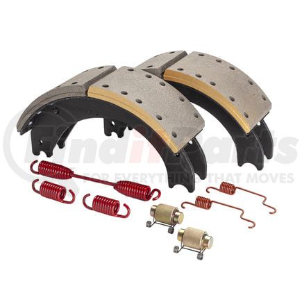 GC4719ES2G by HALDEX - Drum Brake Shoe Kit - Remanufactured, Rear, with Hardware, for Eaton "ESII" Applications