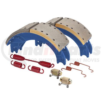 GC4719ES2J by HALDEX - Drum Brake Shoe Kit - Rear, New, 2 Brake Shoes, with Hardware, for Eaton "ESII" Applications