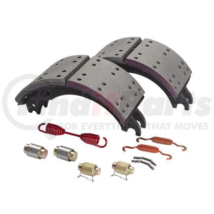 GD4515X3G by HALDEX - Drum Brake Shoe Kit - Remanufactured, Rear, with Hardware, for Fruehauf "XEM3" Applications