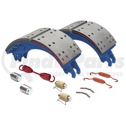 GD4515QJ by HALDEX - Drum Brake Shoe Kit - Rear, New, with Hardware, for Meritor "Q" Current Design Applications