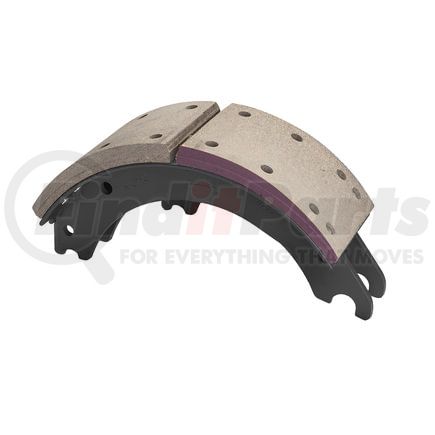 GD4703QR by HALDEX - Drum Brake Shoe and Lining Assembly - Rear, without Hardware, for use with Meritor "Q" Plus