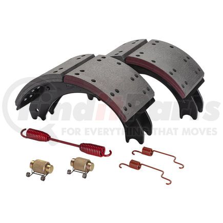 GD4709ES2G by HALDEX - Drum Brake Shoe Kit - Remanufactured, Rear, with Hardware, for use with Eaton "ESII"