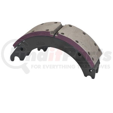 GD4702QR by HALDEX - Drum Brake Shoe and Lining Assembly - Rear, without Hardware, for use with Meritor "Q" Plus