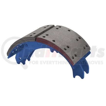 GD4709ES2N by HALDEX - Drum Brake Shoe and Lining Assembly - Rear, New, without Hardware, for use with Eaton "ESII"