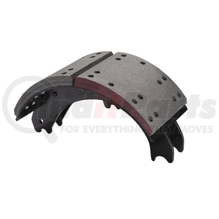 GD4709ES2R by HALDEX - Drum Brake Shoe and Lining Assembly - Rear, without Hardware, for use with Eaton "ESII"