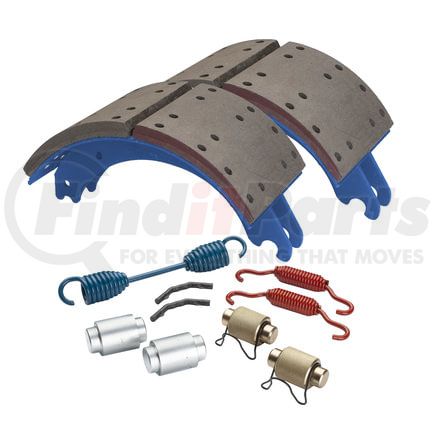 GD4718QJ by HALDEX - Drum Brake Shoe Kit - Rear, New, 2 Brake Shoes, with Hardware, FMSI 4718, for Meritor "Q" Plus Applications
