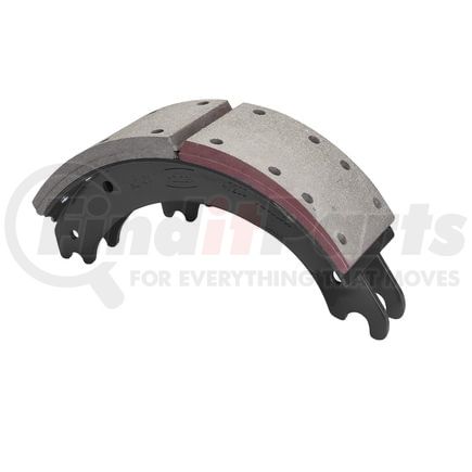 GD4720QR by HALDEX - Drum Brake Shoe and Lining Assembly - Rear, without Hardware, for use with Meritor "Q" Plus