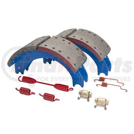 GD4725ES2J by HALDEX - Drum Brake Shoe Kit - 2 Brake Shoes, with Hardware, FMSI 4725