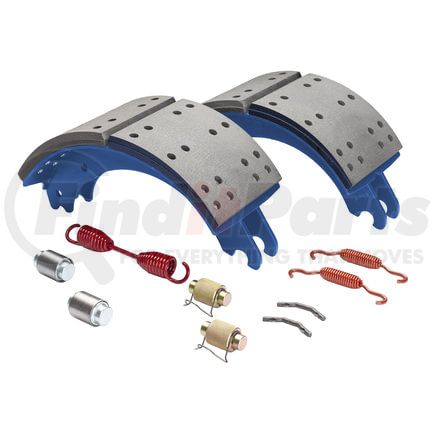 GF4515QJ by HALDEX - Drum Brake Shoe Kit - Rear, New, with Hardware, for Meritor "Q" Current Design Applications