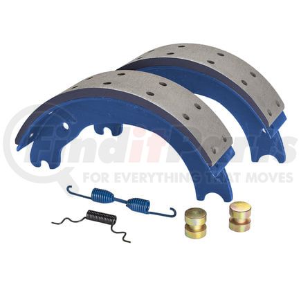 GF1443EJ by HALDEX - Drum Brake Shoe Kit - Rear, New, 2 Brake Shoes, with Hardware, for Eaton "ES" Applications