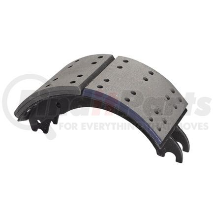 GF4515X3R by HALDEX - Drum Brake Shoe and Lining Assembly - Rear, without Hardware, for use with Fruehauf "XEM3"