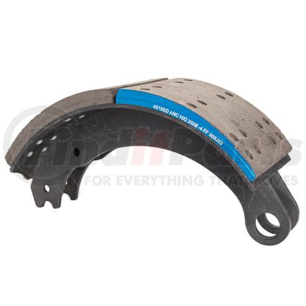 GF4515TR by HALDEX - Drum Brake Shoe and Lining Assembly - Rear, without Hardware, for use with Meritor "P"