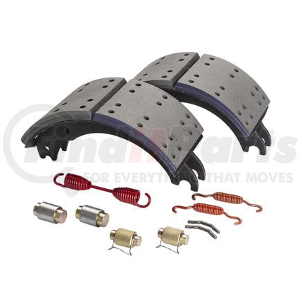 GF4515X3G by HALDEX - Drum Brake Shoe Kit - Remanufactured, Rear, with Hardware, for Fruehauf "XEM3" Applications