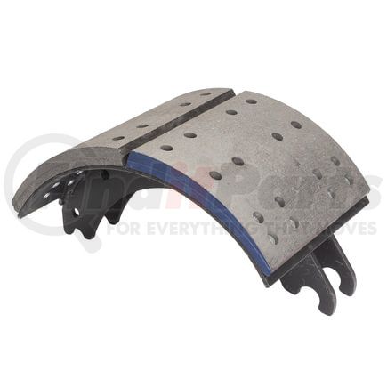 GF4710QR by HALDEX - Drum Brake Shoe and Lining Assembly - Rear, without Hardware, for use with Meritor "Q" Plus