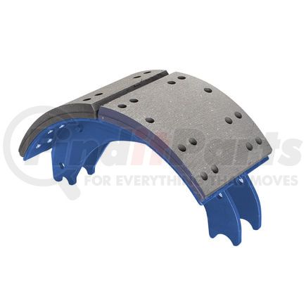 GF4709ES2N by HALDEX - Drum Brake Shoe and Lining Assembly - Rear, New, without Hardware, for use with Eaton "ESII"