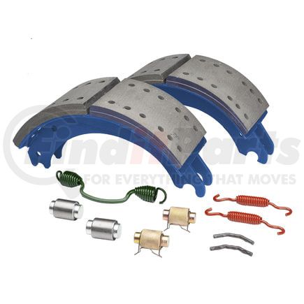 GF4715QJ by HALDEX - Drum Brake Shoe Kit - Rear, New, 2 Brake Shoes, with Hardware, for Meritor "Q" Plus Applications