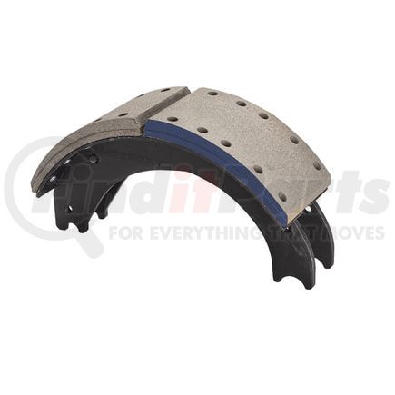 GF4719ES2R by HALDEX - Drum Brake Shoe and Lining Assembly - Rear, without Hardware, for use with Eaton "ESII"