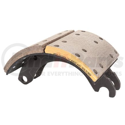 GG4591DXQR by HALDEX - Drum Brake Shoe and Lining Assembly - Rear, without Hardware, for use with Dexter (PQ) Style