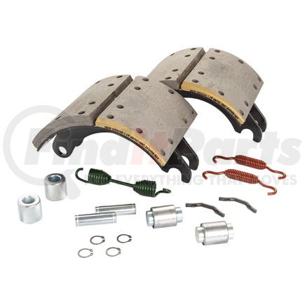 GG4670QJ by HALDEX - Drum Brake Shoe Kit - Rear, 2 Brake Shoes, with Hardware, FMSI 4670