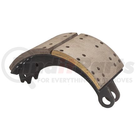 GG4644TRR by HALDEX - Drum Brake Shoe and Lining Assembly - Rear, without Hardware, for use with Meritor "P"